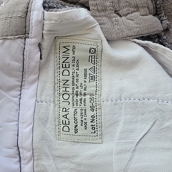 DEAR JOHN khaki taupe chino sz 25" - Picture 5 of 6